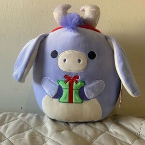NWT Squishmallows 8" Milanda the Donkey - Holiday 2025 Edition